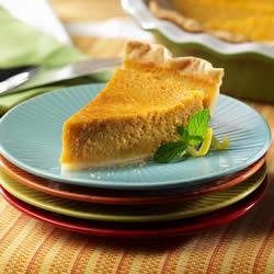 Sweet Potato Pie from the LACTAID(R) Brand