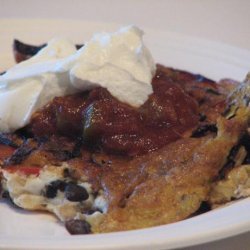 Potato, Ham & Black Bean Spanish Omelet