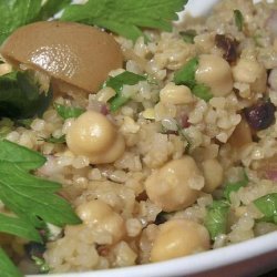 Bulgur and Chickpeas With Preserved Lemon Vinaigrette