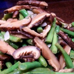 Lemony Green Beans With Shiitake Mushrooms