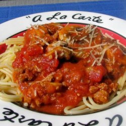 Mushroom-Beef Spaghetti Sauce