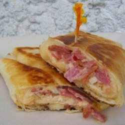 Reuben  sandwiches  in a Tortilla