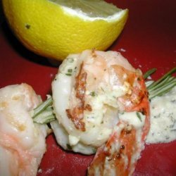 Skewered Rosemary Shrimp With  Mint Pesto