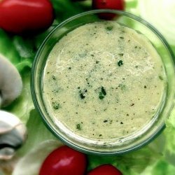 Almost-Empty Dijon Mustard Jar Vinaigrette Salad Dressing