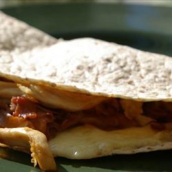 Smoked Gouda and Caramelized Onion Quesadillas