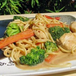 Chicken & Pasta in Peanut Sauce