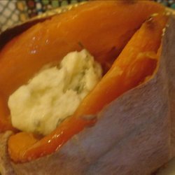 Baked Sweet Potatoes With Honey-Mint Butter