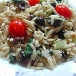 Wild Oats Greek Orzo and Spinach Salad