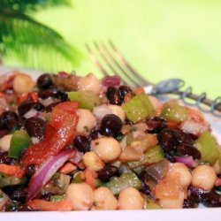 Black Bean and Garbanzo Salad