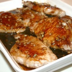 Pan Sauteed Pork Chops With Garlic-Hoisin Sauce