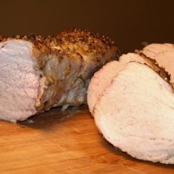 Pork Tenderloin with Mustard-Peppercorn Crust