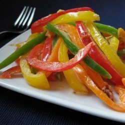 Three Bell Pepper Slaw With Chipotle Dressing