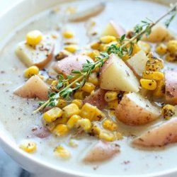 Slow Cooker Potato and  Corn Chowder