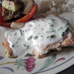 Chive Sauce for Grilled Salmon