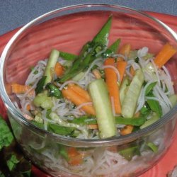 Cellophane Noodles With Garlic, Cucumbers and Cilantro - Ww