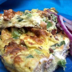 Smoked Salmon and Cream Cheese Frittata