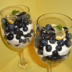 Fresh Blueberries With Lemon Cream