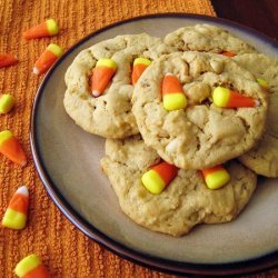 Candy Corn and Peanut Cookies