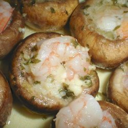 Shrimp Scampi Stuffed Mushroom Caps