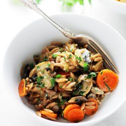 mushroom orzo pilaf