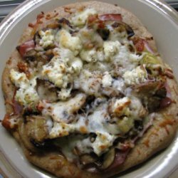 Prosciutto, Mushroom and Artichoke Pizza