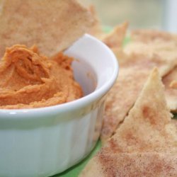 Peanut Butter Pumpkin Dip With Cinnamon Chips