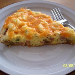 Nif's Easy Cheesy Ham and Potato Frittata - 4 Ww Pts.