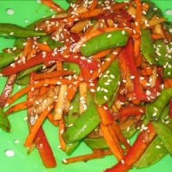 Sugar Snap Pea Salad With Ginger Soy Dressing