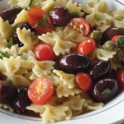 Tomato, Basil, and Caper Bow Tie Pasta