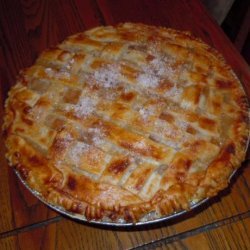 Sour Cream Peach Pie