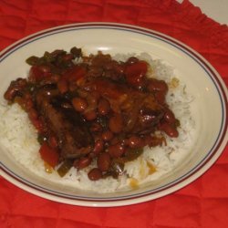 Crock Pot Sweet and Spicy Pork or Beef Ribs and Beans