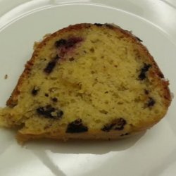 Blueberry Cream Cheese Pound Cake