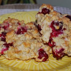 Lemon Cranberry Oat Scones