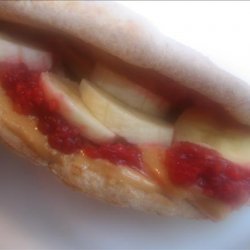 Peanut-Raspberry Pita