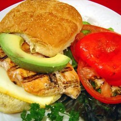 Chicken Breast With Roasted Red Pepper Sandwich