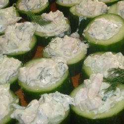 Smoked Salmon Cucumber Cups