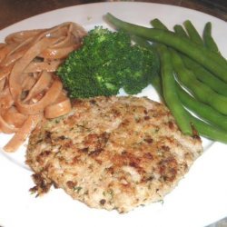 Veal Schnitzel With Herb and Cheese Crust