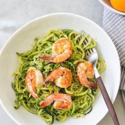 Linguine with Shrimp Pesto