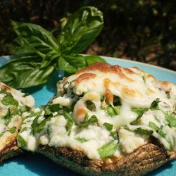 Cheese and Spinach Stuffed Portobellos