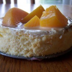 Carameled Peach Cheesecake