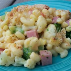 Cheesy Ham and Veggie Casserole