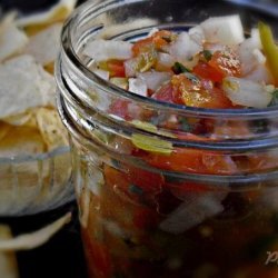 Homemade Salsa and Fried Tortilla Chips With Seasoning - Deen