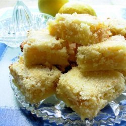 Lemon Squares With Candied Ginger