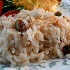 Rice With Pine Nuts and Pistachios