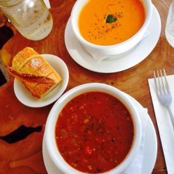 Tomato, Basil, and Lentil Soup