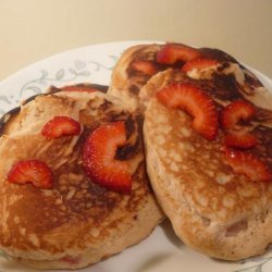 Strawberry Vanilla Pancakes