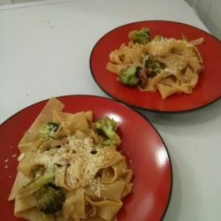 Pasta With Pancetta, Broccoli or Broccoli Rabe and Pine Nuts