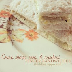 Zucchini and Cream Cheese Sandwich