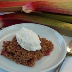 Spicy Rhubarb Crisp