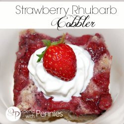 Strawberry Rhubarb Cobbler